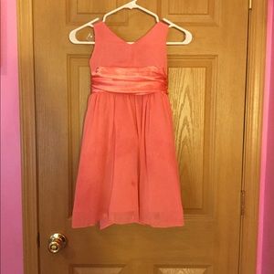 My Best Kid Coral Flower Girl Dress